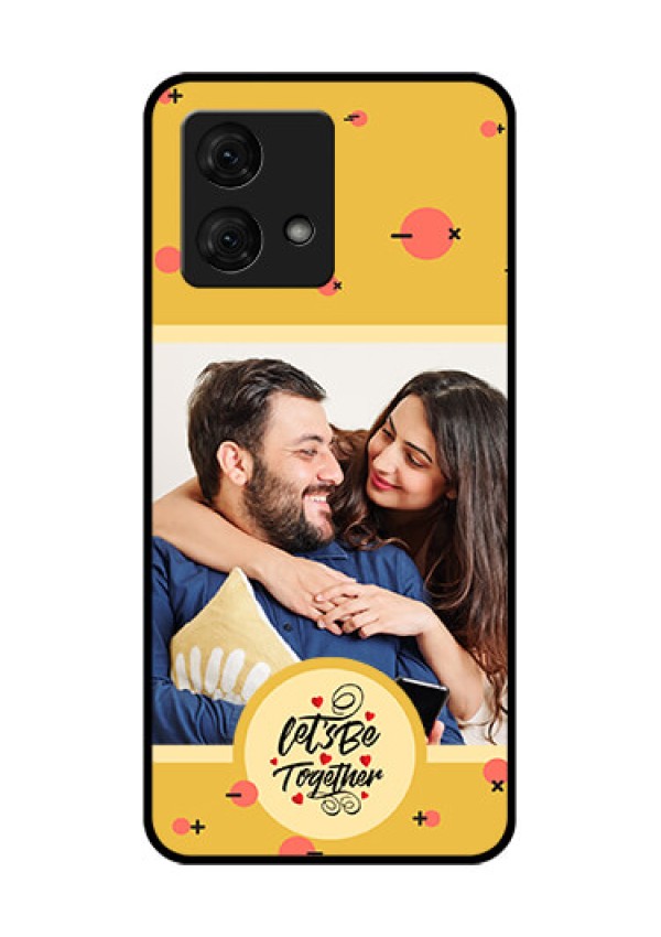 Motorola Moto G84 5G Custom Glass Phone Case - Lets Be Together Design