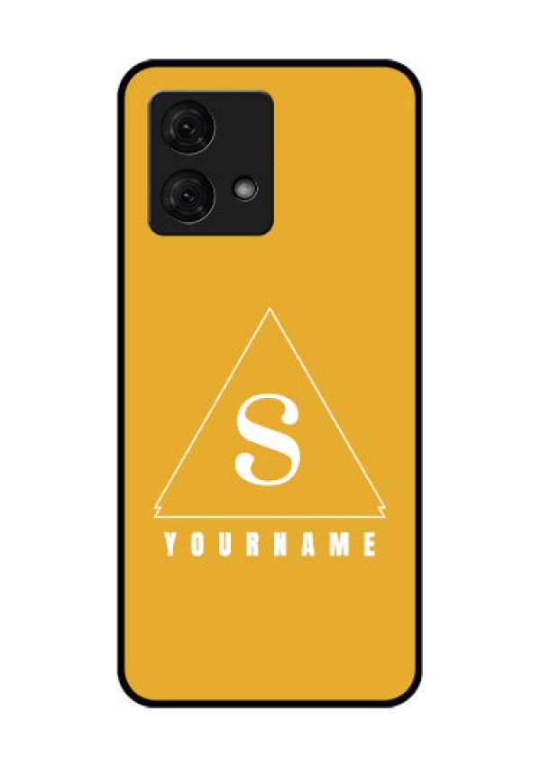 Motorola Moto G84 5G Custom Glass Phone Case - Simple Triangle Design