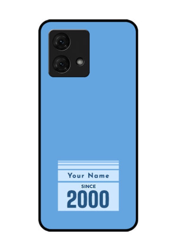 Motorola Moto G84 5G Custom Glass Phone Case - Custom Year Of Birth Design