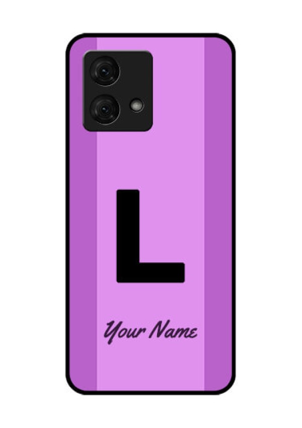 Motorola Moto G84 5G Custom Glass Phone Case - Tricolor Custom Text Design