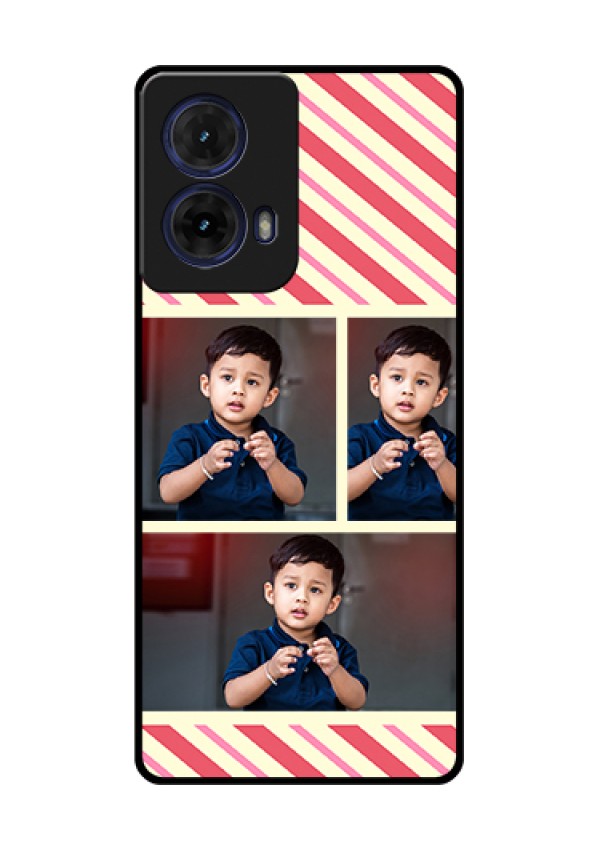 Moto G85 5G Custom Glass Phone Case - Picture Upload Mobile Case Design