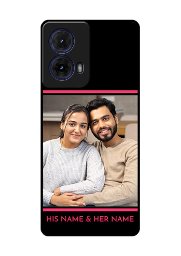 Moto G85 5G Custom Glass Phone Case - With Add Text Design