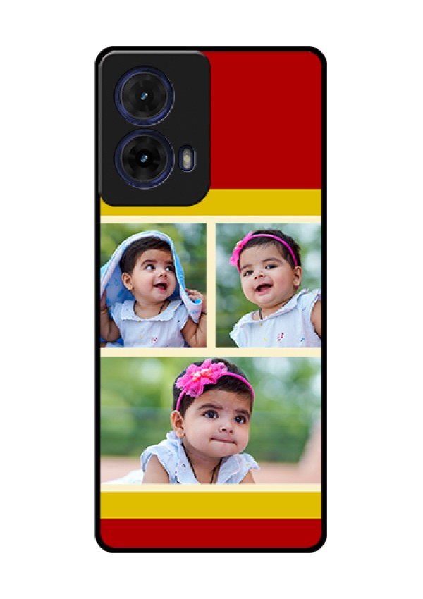 Moto G85 5G Custom Glass Phone Case - Multiple Pic Upload Design