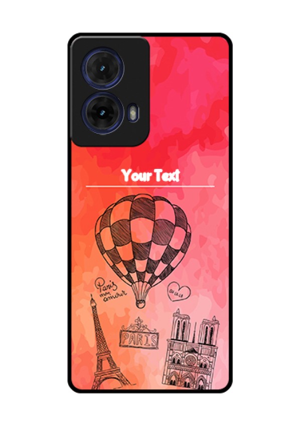 Moto G85 5G Custom Glass Phone Case - Paris Theme Design