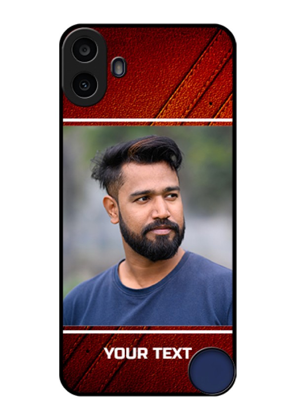 Nothing CMF Phone 1 Custom Glass Phone Case - Leather Phone Case Design