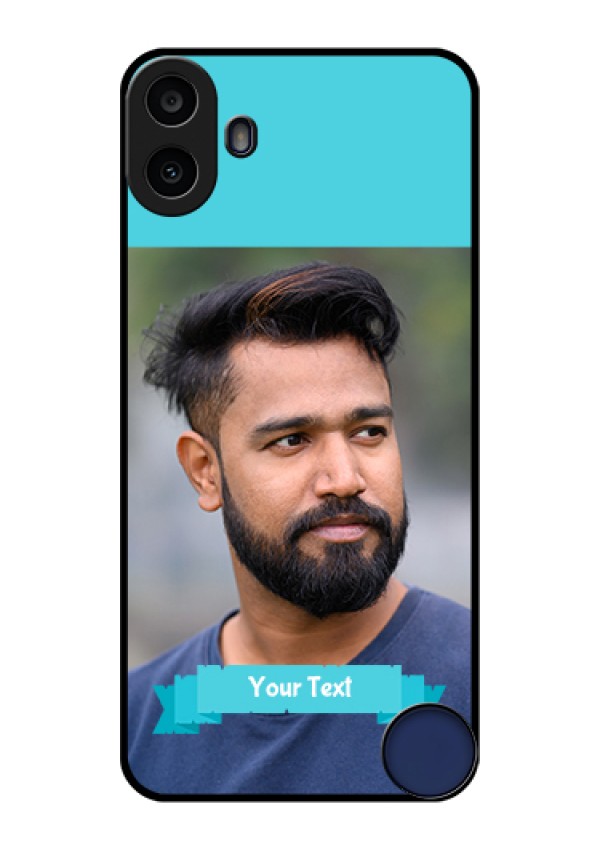 Nothing CMF Phone 1 Custom Glass Phone Case - Blue Color Design