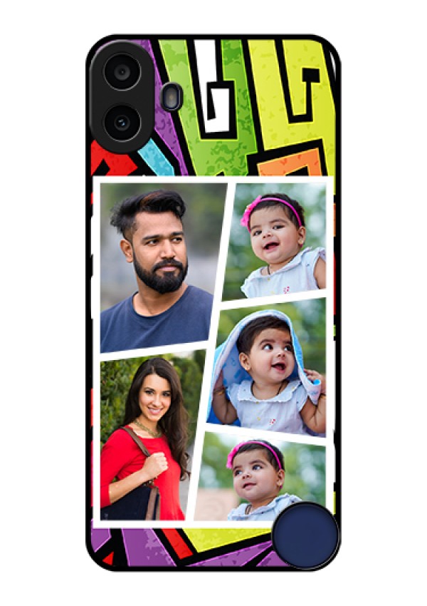 Nothing CMF Phone 1 Custom Glass Phone Case - Graffiti Pattern Design