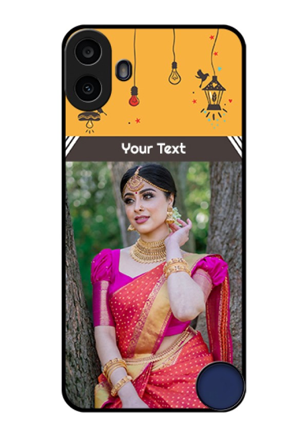 Nothing CMF Phone 1 Custom Glass Phone Case - With Family Picture And Icons