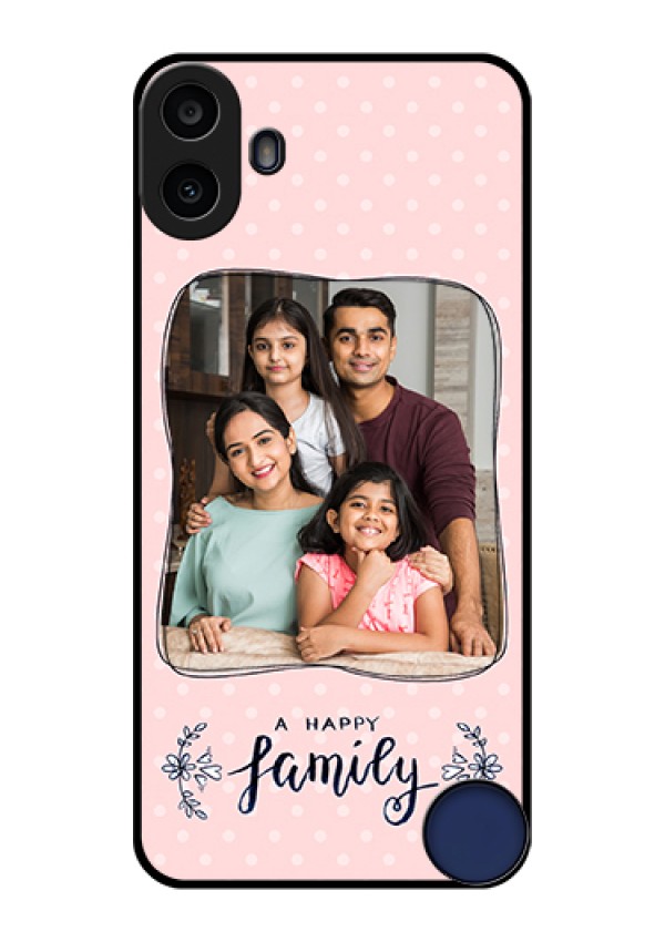 Nothing CMF Phone 1 Custom Glass Phone Case - Family With Dots Design