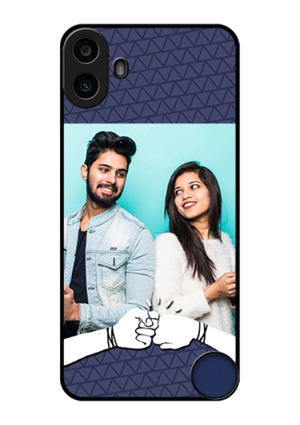 Nothing CMF Phone 1 Custom Glass Phone Case - With Best Friends Design