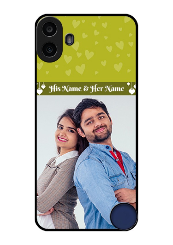 Nothing CMF Phone 1 Custom Glass Phone Case - You & Me Heart Design