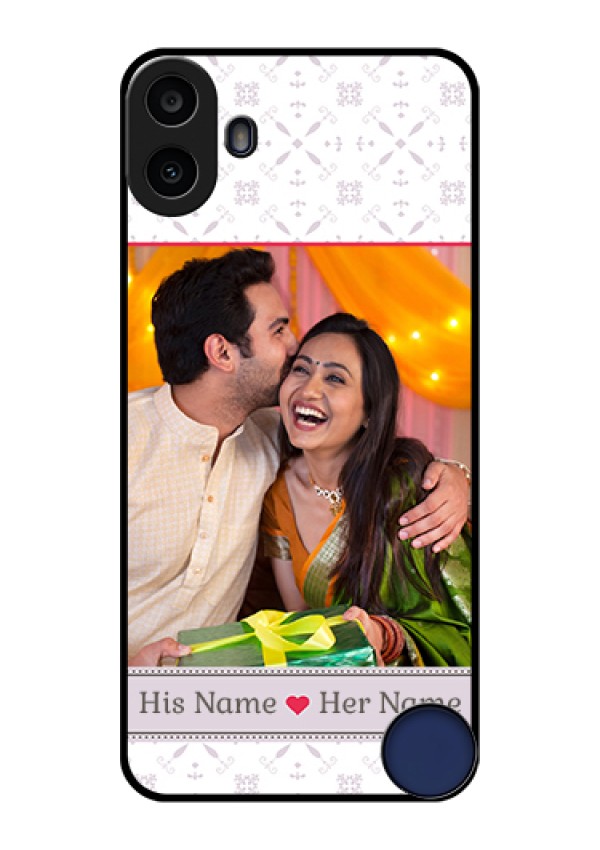 Nothing CMF Phone 1 Custom Glass Phone Case - With Photo And Ethnic Design