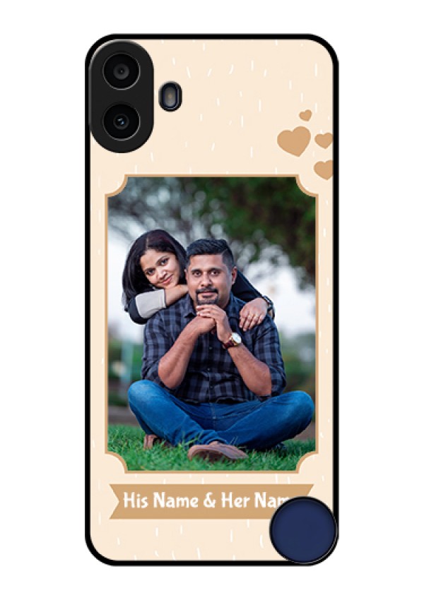 Nothing CMF Phone 1 Custom Glass Phone Case - With Confetti Love Design