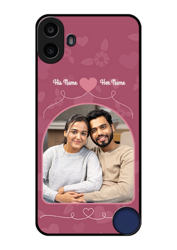 Nothing CMF Phone 1 Custom Glass Phone Case - Love Floral Design