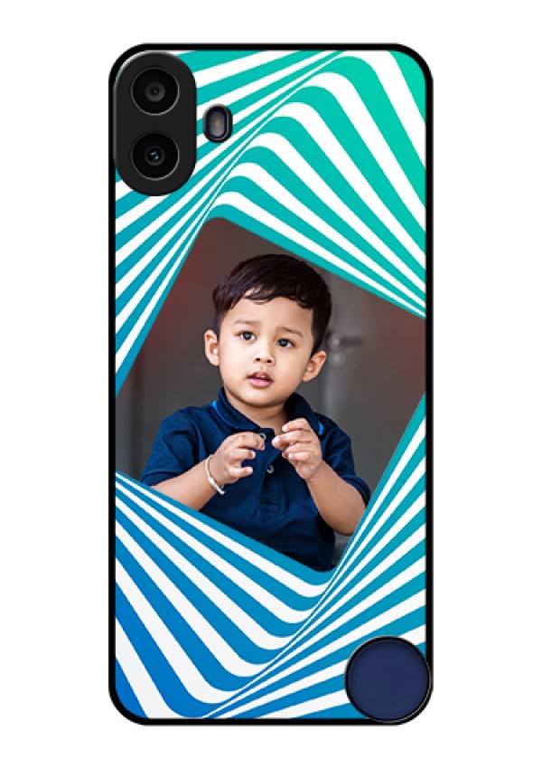 Nothing CMF Phone 1 Custom Glass Phone Case - Abstract Spiral Design
