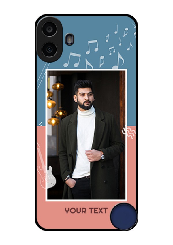 Nothing CMF Phone 1 Custom Glass Phone Case - With Color Musical Note Design