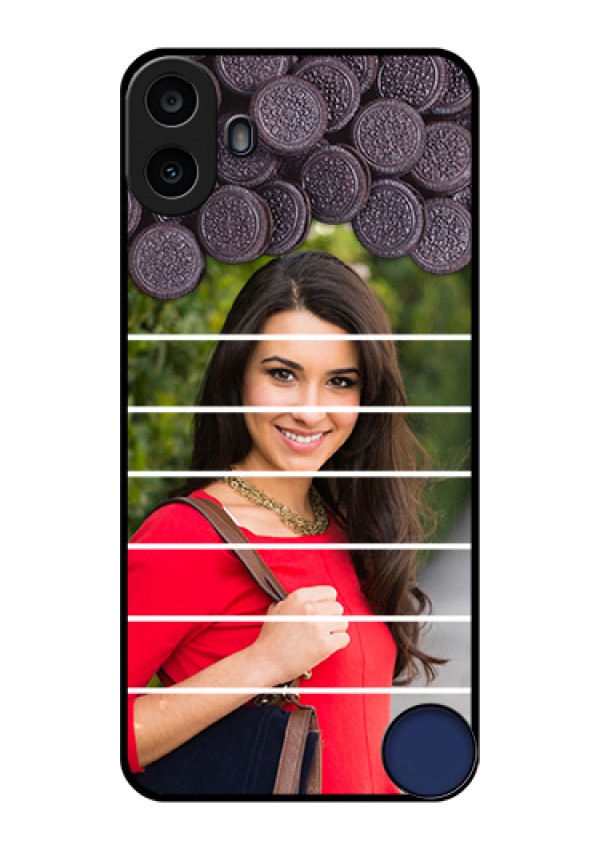 Nothing CMF Phone 1 Custom Glass Phone Case - With Oreo Biscuit Design