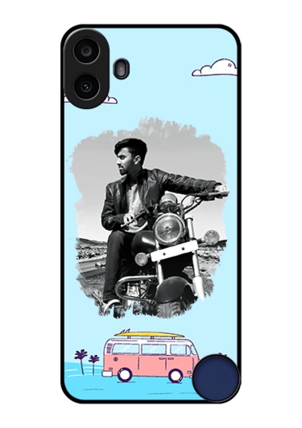 Nothing CMF Phone 1 Custom Glass Phone Case - Travel & Adventure Design