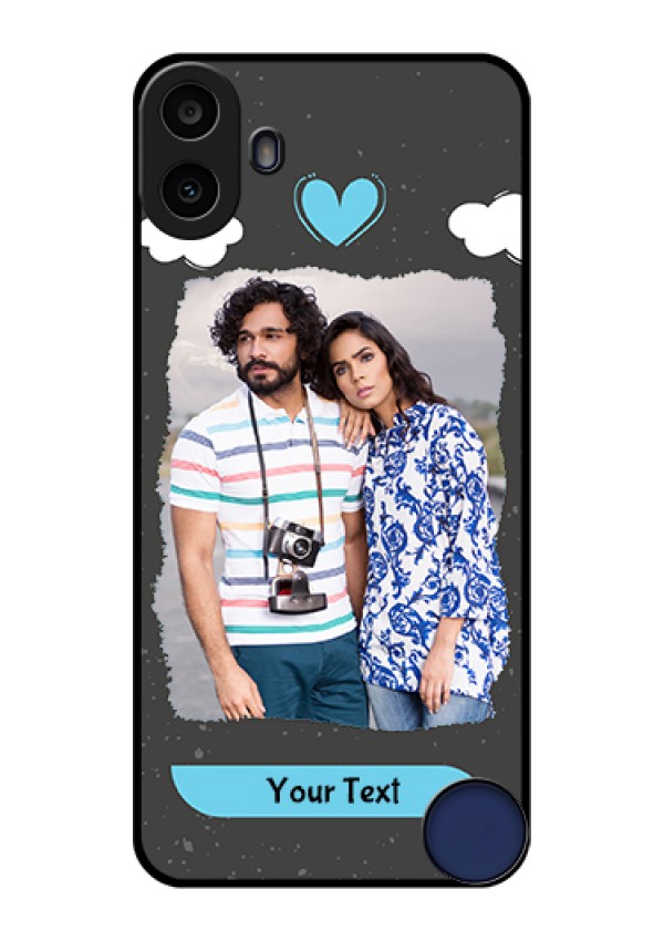 Nothing CMF Phone 1 Custom Glass Phone Case - Splashes With Love Doodles Design