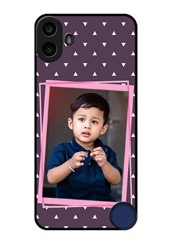Nothing CMF Phone 1 Custom Glass Phone Case - Triangle Pattern Dotted Design