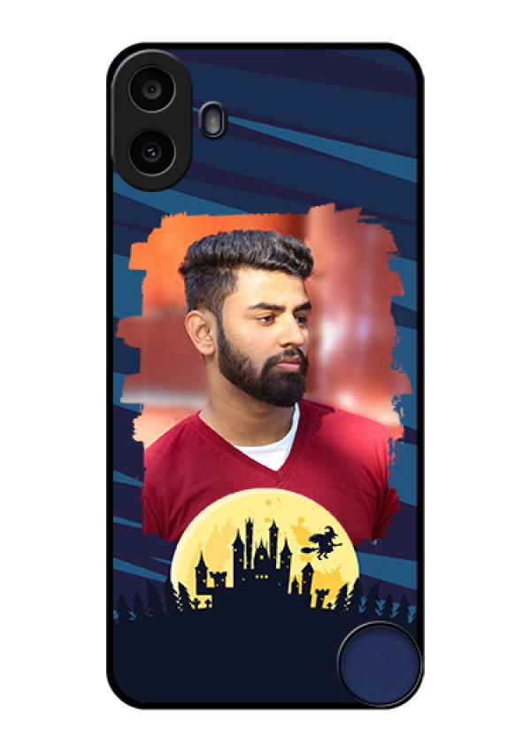 Nothing CMF Phone 1 Custom Glass Phone Case - Halloween Witch Design