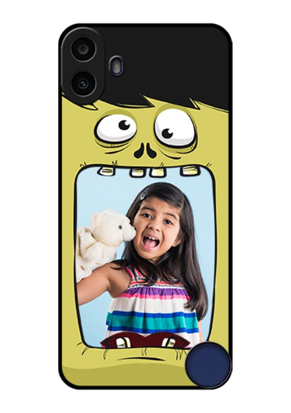 Nothing CMF Phone 1 Custom Glass Phone Case - Cartoon Monster Back Case Design