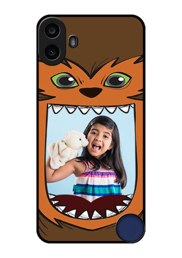 Nothing CMF Phone 1 Custom Glass Phone Case - Owl Monster Back Case Design