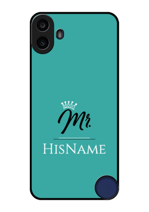 Nothing CMF Phone 1 Custom Glass Phone Case - Mr With Name Design