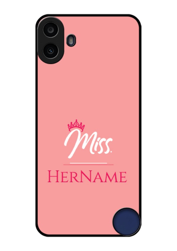 Nothing CMF Phone 1 Custom Glass Phone Case - Mrs With Name Design