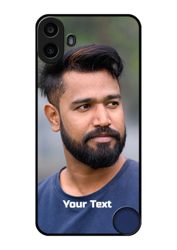 Nothing CMF Phone 1 Custom Glass Phone Case - Photo With Text Design