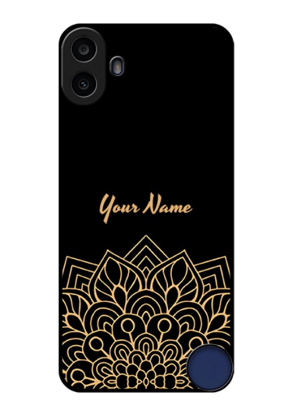 Nothing CMF Phone 1 Custom Glass Phone Case - Golden Mandala Design