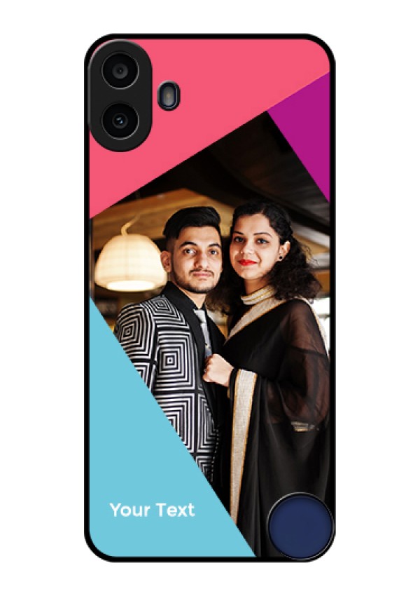 Nothing CMF Phone 1 Custom Glass Phone Case - Stacked Triple Colour Design