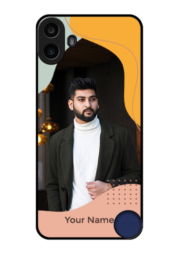 Nothing CMF Phone 1 Custom Glass Phone Case - Tri - Coloured Overlay Design