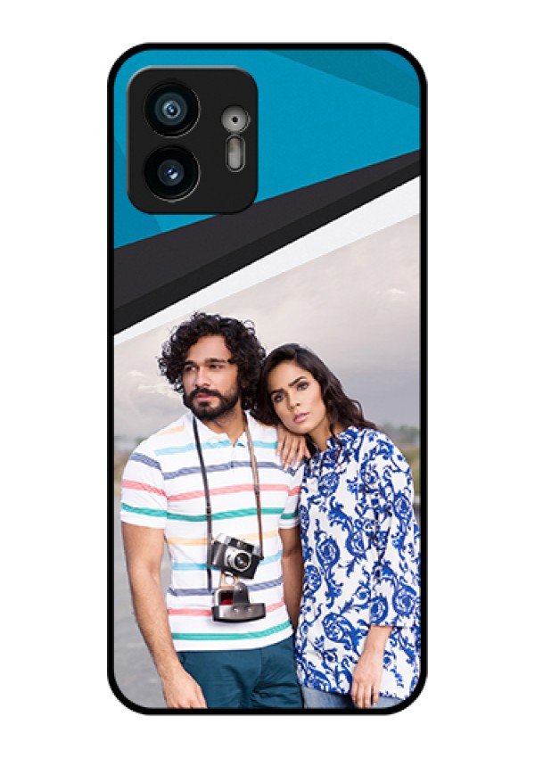 Nothing Phone 2 Custom Glass Phone Case - Simple Pattern Photo Upload Design