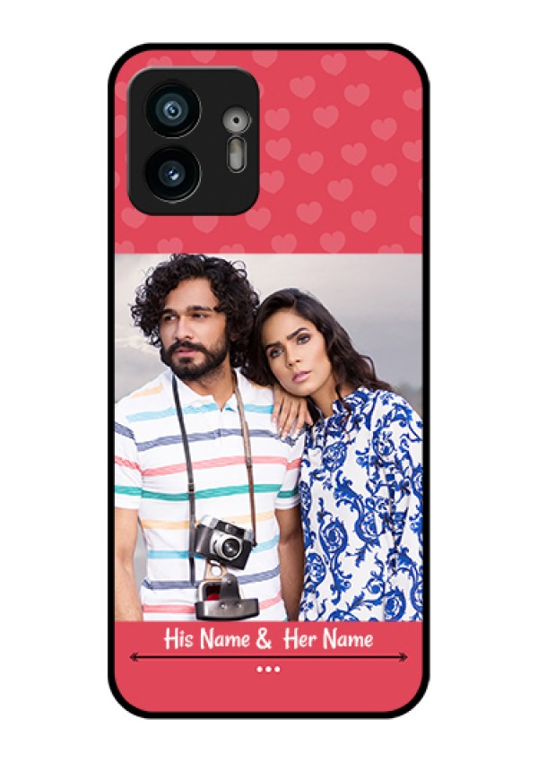 Nothing Phone 2 Custom Glass Phone Case - Simple Love Design