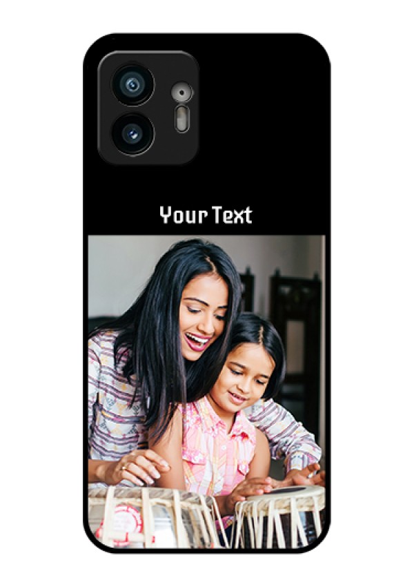 Nothing Phone 2 Custom Glass Phone Case - Photo With Name Design