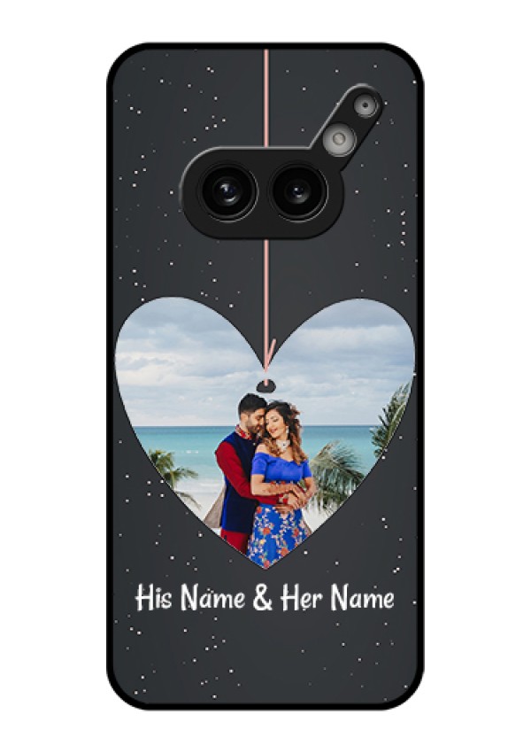 Nothing Phone 2A 5G Custom Glass Phone Case - Hanging Heart Design