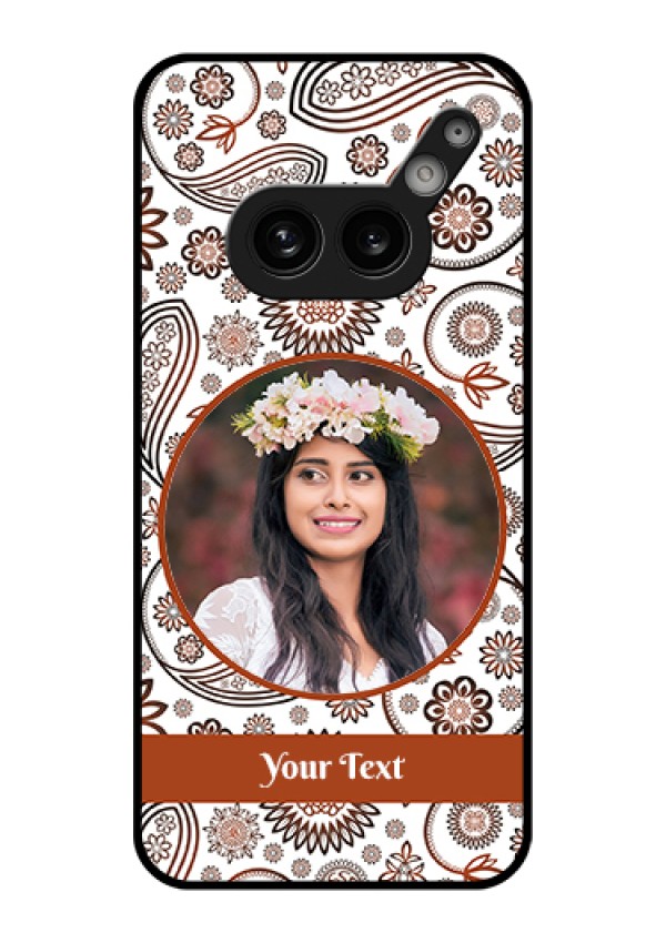 Nothing Phone 2A 5G Custom Glass Phone Case - Abstract Flower Design