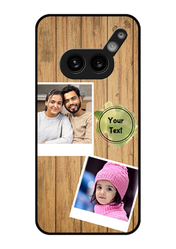 Nothing Phone 2A 5G Custom Glass Phone Case - Wooden Texture Design