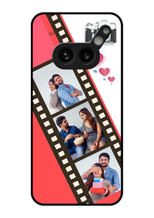 Nothing Phone 2A 5G Custom Glass Phone Case - 3 Image Holder With Film Reel