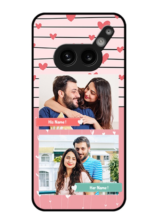 Nothing Phone 2A 5G Custom Glass Phone Case - Photo With Heart Design