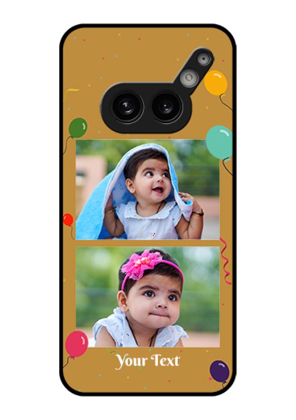 Nothing Phone 2A 5G Custom Glass Phone Case - Image Holder With Birthday Celebrations Design