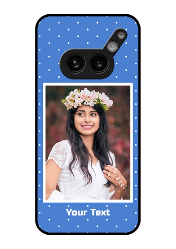 Nothing Phone 2A 5G Custom Glass Phone Case - Polka Dots Design