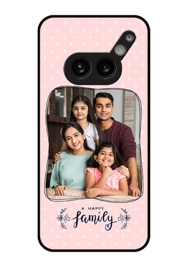 Nothing Phone 2A 5G Custom Glass Phone Case - Family With Dots Design