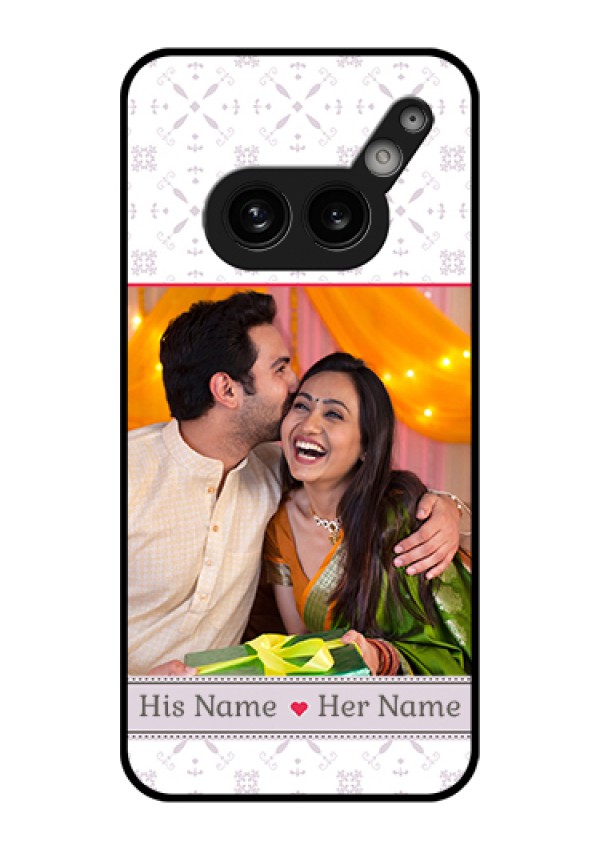 Nothing Phone 2A 5G Custom Glass Phone Case - With Photo And Ethnic Design