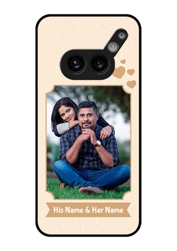 Nothing Phone 2A 5G Custom Glass Phone Case - With Confetti Love Design