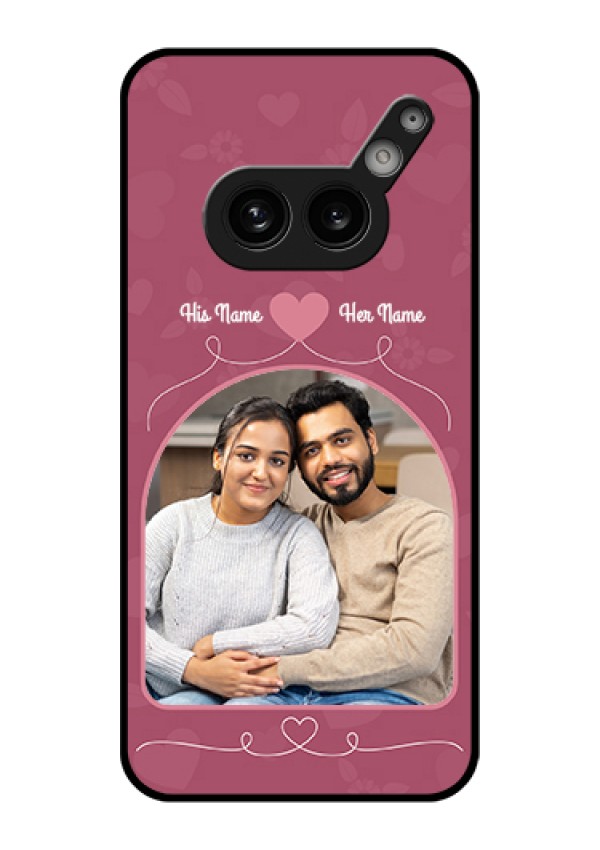 Nothing Phone 2A 5G Custom Glass Phone Case - Love Floral Design
