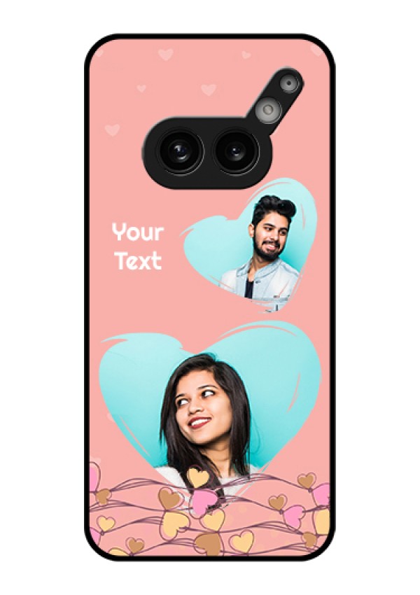 Nothing Phone 2A 5G Custom Glass Phone Case - Love Doodle Design