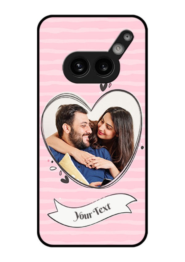 Nothing Phone 2A 5G Custom Glass Phone Case - Vintage Heart Design