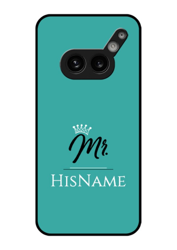 Nothing Phone 2A 5G Custom Glass Phone Case - Mr With Name Design